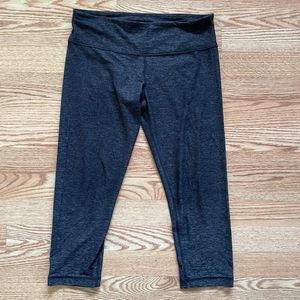 Lululemon Wunder Under Crop Dark Gray Heather 8